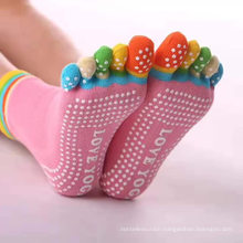 Toeless Non Slip No Skid Open Toe Pilates Barre Yoga Sticky Socks For Women